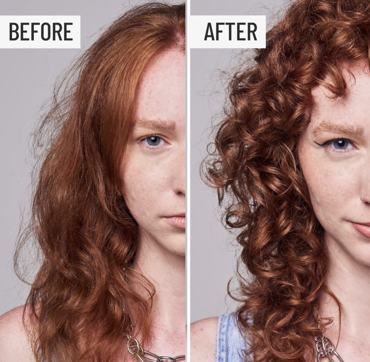 Hairstory Hair Balm voor en na red